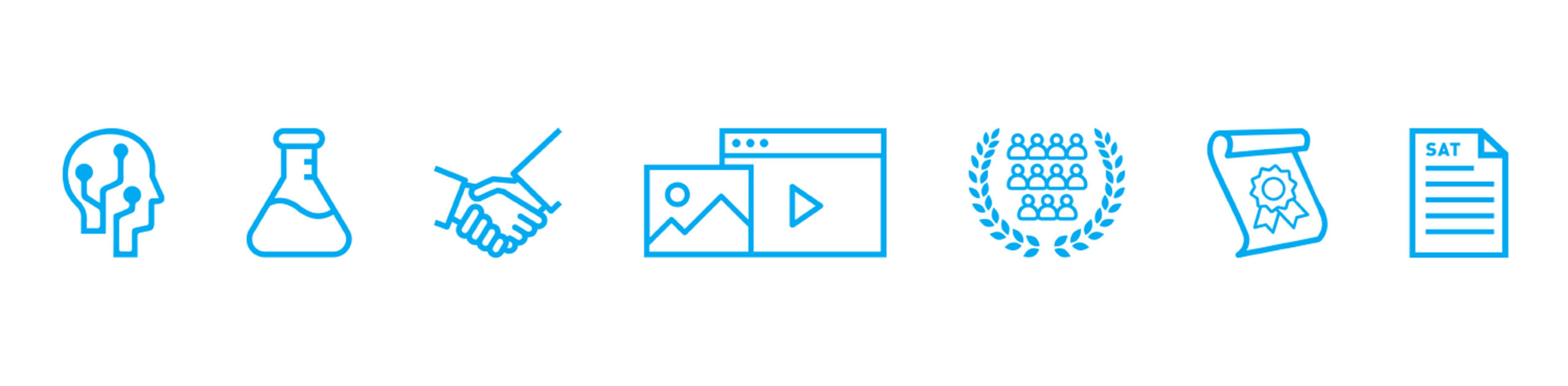 Icons for the data driven freshman enrollment for DePaul University
