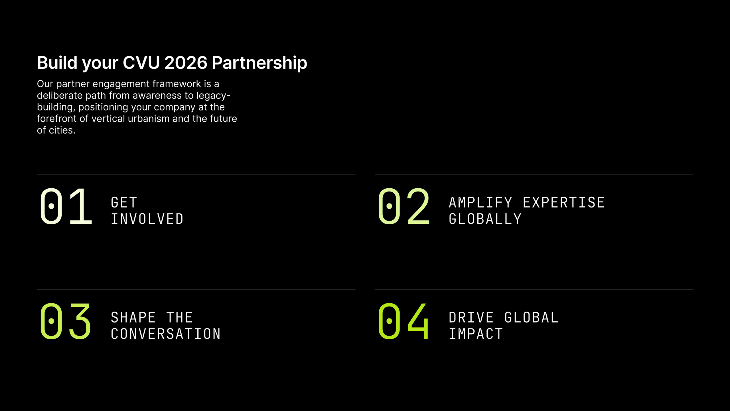 Graphic regarding CVU partnership on the Council on Vertical Urbanism website.