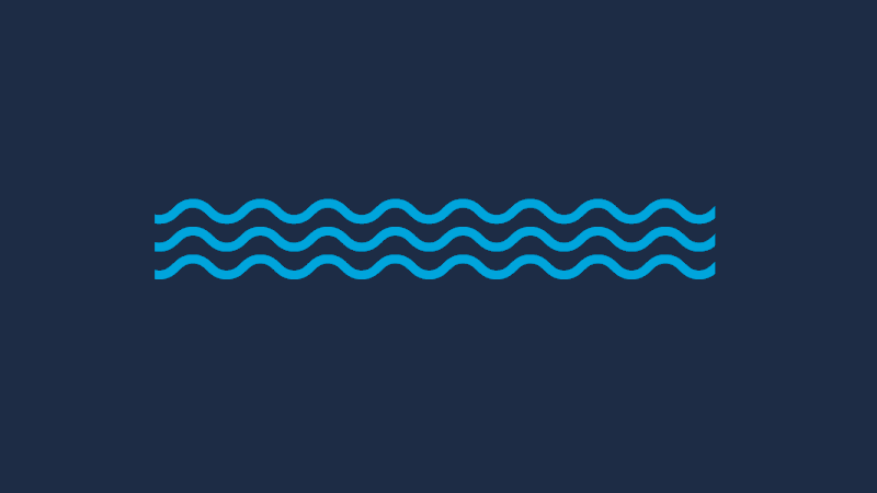 Animation of the 30 year anniversary logo for the Great Lakes Protection Fund on a blue background